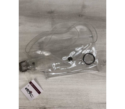 Стильная женская силиконовая сумка на пояс Moris (прозрачная) WeLassie