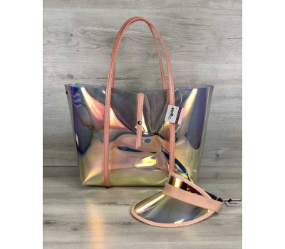 3в1 Молодіжна Перламутрова силіконова сумка і кепка з пудрою WeLassie