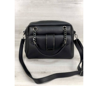 Стильна жіноча сумка Хлоя чорного кольору WeLassie