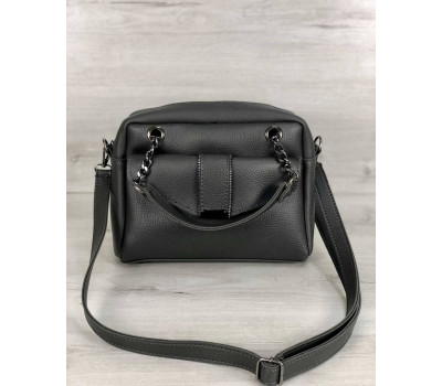 Стильна жіноча сумка Хлоя сірого кольору WeLassie