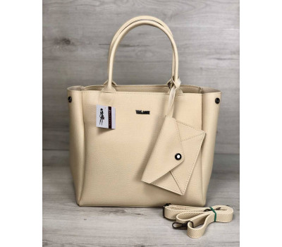 2в1 Молодіжна сумка Аланна бежевого кольору WeLassie