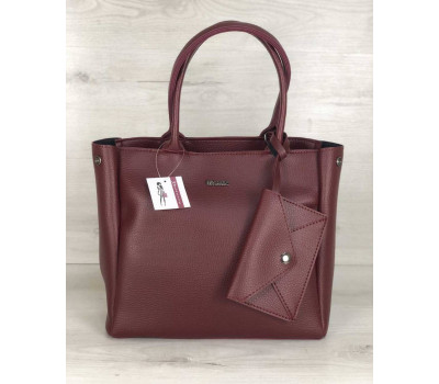 2в1 Молодіжна сумка Аланна бордового кольору WeLassie
