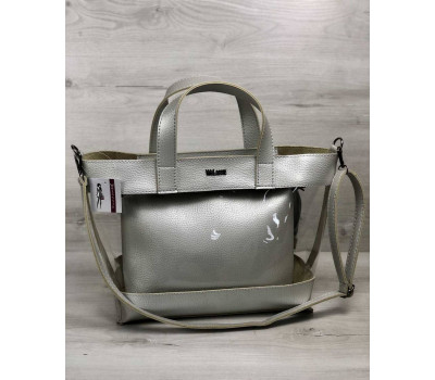 2в1 Молодіжна сумка Аміра срібного кольору WeLassie