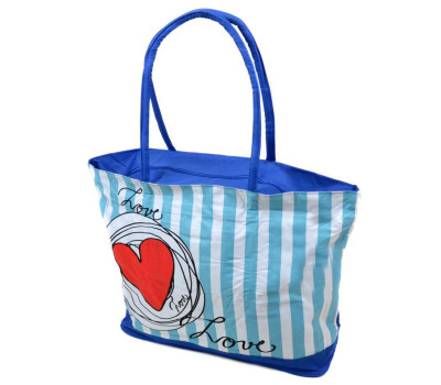 Сумка Жіноча Пляжна текстиль Podium /1350 blue Podium