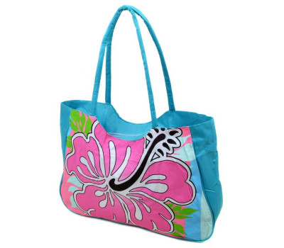 Сумка Жіноча Пляжна текстиль Podium /1331 blue Podium