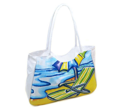 Сумка Жіноча Пляжна текстиль Podium /1328 white Podium