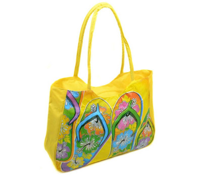 Сумка Жіноча Пляжна текстиль Podium /1327 yellow Podium