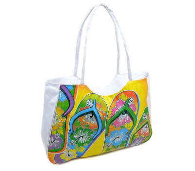 Сумка Жіноча Пляжна текстиль Podium /1327 white Podium