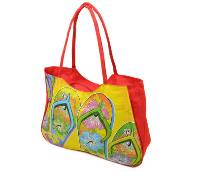 Сумка Жіноча Пляжна текстиль Podium /1327 red Podium