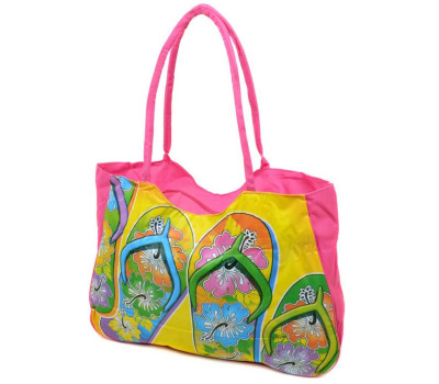 Сумка Жіноча Пляжна текстиль Podium /1327 pink Podium