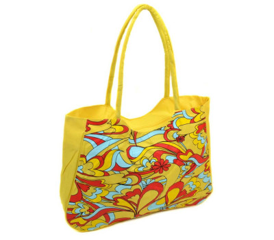 Сумка Жіноча Пляжна текстиль Podium /1323 yellow Podium