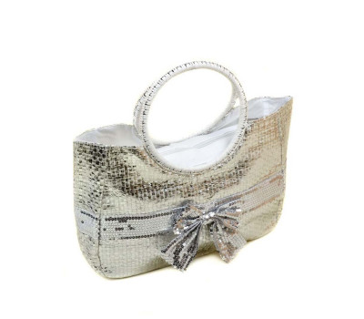 Сумка Жіноча Кошик текстиль Podium PC5491R natural silver Podium