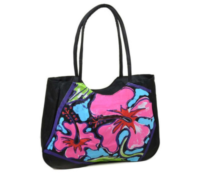 Сумка Жіноча Пляжна текстиль Podium 1353 black Podium