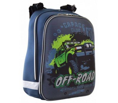 Шкільний каркасний рюкзак 1 Вересня 29х38х15 см 16 л для хлопчиків H-12 Off-road (554587)