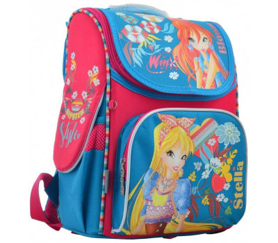 Шкільний каркасний рюкзак 1 Вересня 26х34х14 см 12 л для дівчаток H-11 Winx mint (555188)
