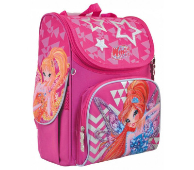 Шкільний каркасний рюкзак 1вересня 12 л для дівчаток H-11 «Winx» (556152)