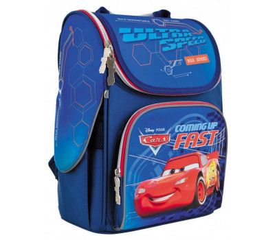 Шкільний каркасний рюкзак 1вересня 12 л для хлопчиків H-11 «Cars» (556154)