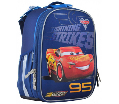 Шкільний каркасний рюкзак 1вересня 15 л для хлопчиків H-25 «Cars» (555368)