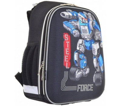 Шкільний каркасний рюкзак 1 Вересня H-12 «Steel Force» 16,5 л (555950)
