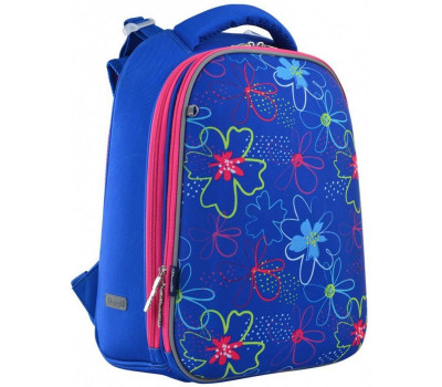 Шкільний каркасний рюкзак 1 Вересня H-12 «Vivid flowers» 16,5 л (556038)