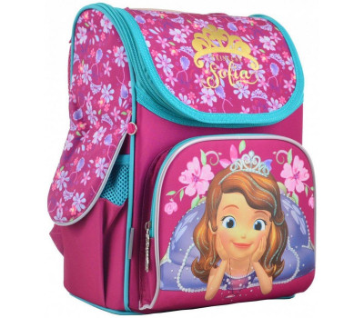 Шкільний каркасний рюкзак 1 Вересня 26х34х14 см 12 л для дівчаток H-11 Sofia rose (555168)