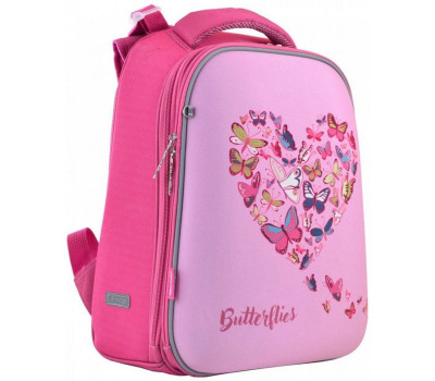 Шкільний каркасний рюкзак 1 Вересня H-12 «Delicate butterflies» 16,5 л (556040)