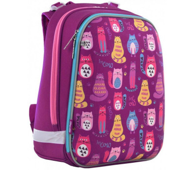 Шкільний каркасний рюкзак 1 Вересня H-12 «Cute cats» 16,5 л (556024)