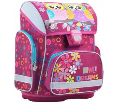 Шкільний каркасний рюкзак 1 Вересня 30х40х16 см 19 л для дівчаток H-26 Owl (554573)