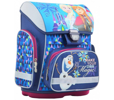 Шкільний каркасний рюкзак 1 Вересня 30х40х16 см 19 л для дівчаток H-26 Frozen (554569)