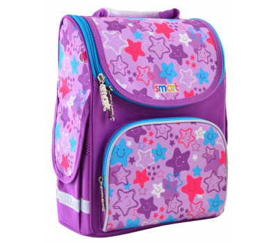 Шкільний каркасний рюкзак Smart 12 л для дівчаток PG-11 «Funny Stars» (555914)