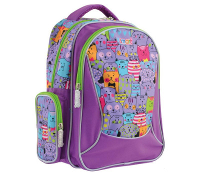 Шкільний рюкзак Smart 14 л для дівчаток ZZ-02 «Kotomania» (556811)