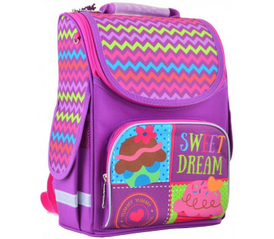 Шкільний каркасний рюкзак Smart 26х34х14 см 12 л для дівчаток PG-11 Sweet dream (554466)