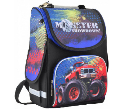 Шкільний каркасний рюкзак Smart 26х34х14 см 12 л для хлопчиків PG-11 Monster showdown (554533)