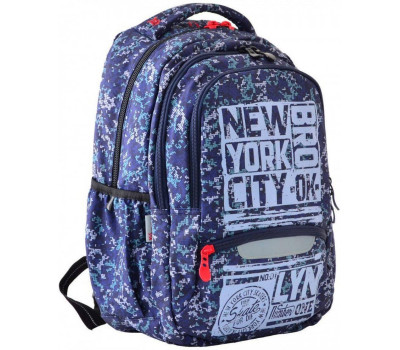Шкільний рюкзак YES 32х43х14 см 19 л для хлопчиків T-54 New York (554916)