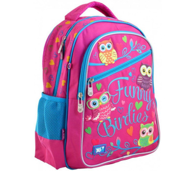 Шкільний рюкзак YES 12,5 л S-23 «Funny Birdies» (556245)