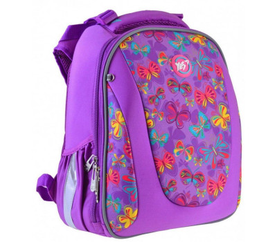 Шкільний каркасний ранець YES 20,5 л H-28 «Butterfly dance» (557733)