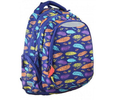 Шкільний рюкзак YES 31х45х15 см 20 л для дівчаток Т-22 Feather (554790)