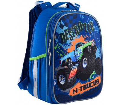 Шкільний каркасний рюкзак YES H-25 «M-Trucks» 15 л (556187)