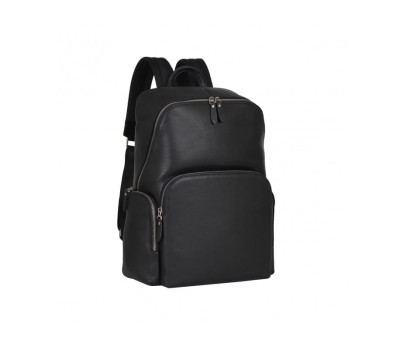 Чорний шкіряний чоловічий рюкзак Tiding Bag B3-181A