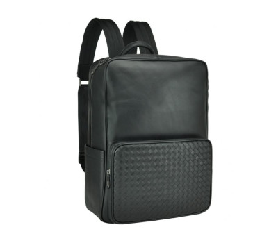 Чорний шкіряний чоловічий рюкзак Tiding Bag B3-8605A