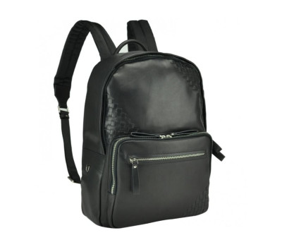 Чорний шкіряний чоловічий рюкзак Tiding Bag B3-1746A