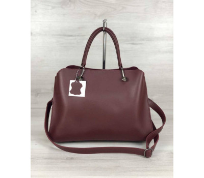 Стильна жіноча сумка Іларія бордового кольору WeLassie
