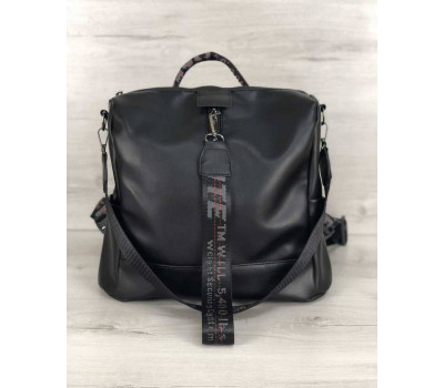 Молодіжний сумка-рюкзак Angelo чорного кольору WeLassie