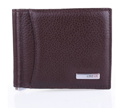 Затискач для купюр чоловічий шкіряний KARYA (КАРІЯ) SHI0455-39