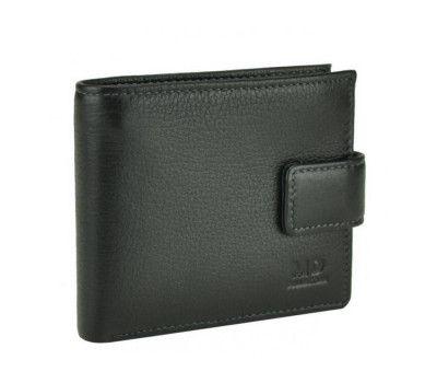 Мужское кожаное черное портмоне Horton Collection TR383-1A