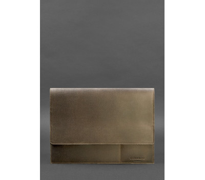 Шкіряна папка для документів А4 (на магнітах) темно-коричнева - BN-DC-1-o BlankNote