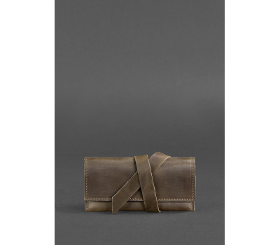 Шкіряний кисет для тютюну 1.0 темно-коричневий - BN-KT-1-o BlankNote