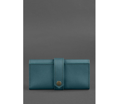 Шкіряне жіноче портмоне 3.0 зелене Краст - BN-PM-3-malachite BlankNote