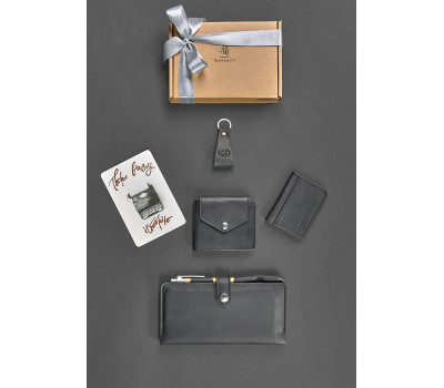 Набір шкіряних аксесуарів для мандрівника Дублін (шкіра crazy horse) - BN-set-travel-7-kr BlankNote