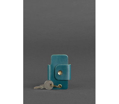 Шкіряна ключниця жіноча смарт-кейс 4.0 зелена - BN-KL-4-malachite BlankNote